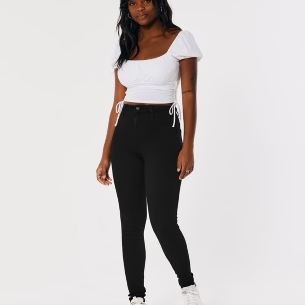Hollister Women’s 🌸Curvy Ultra🌸 High-rise Black Jean Leggings - S3R (W26…